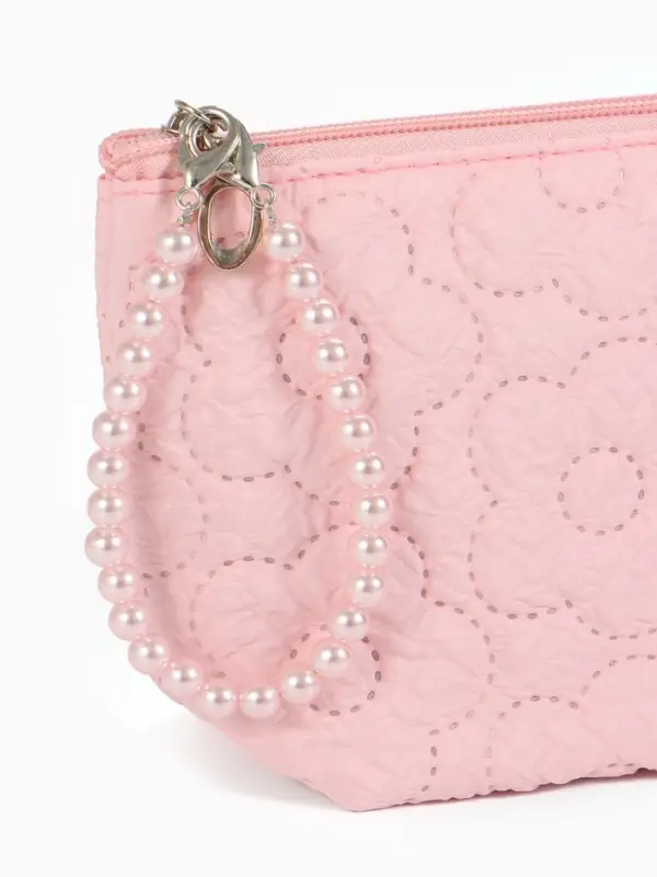 Косметичка дор Цветок 22*6*16, отд на молнии, розовый