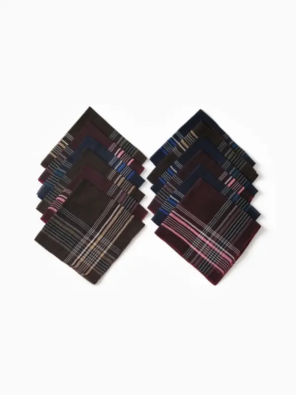 Платки носовые мужские Экономь и Я  Платки носовые мужские Экономь и Я "Элегантность" 36*36 см, (набор 12 шт), рис. МИКС,100% пэ   10897