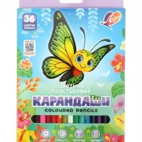 Карандаши пластиковые 36 цветов Луч &laquo;ZOO&raquo;, шестигранные