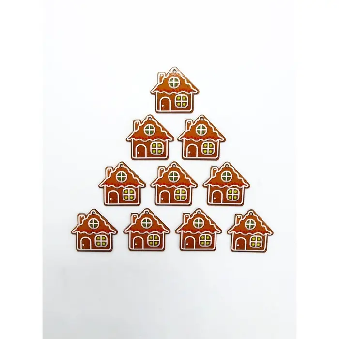 Подвеска деревянная Подвеска деревянная "Домик", 10 шт.