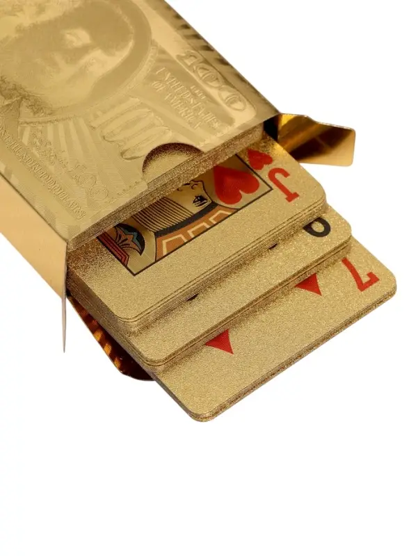 Карты игральные пластиковые &laquo;100 долларов&raquo;, 54 шт., 30 мкм, 8.5&times;4.5 см, в шкатулке