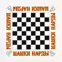 Поле для настольных игр 2 в 1: шашки, нарды