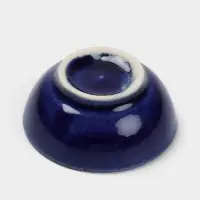 Соусник, 4.5&times;4.5&times;2 см, керамика, синий