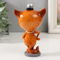Фигурка полистоун лак &laquo;Котик-врач с фонендоскопом&raquo;, 8.3&times;6.2&times;13.8 см