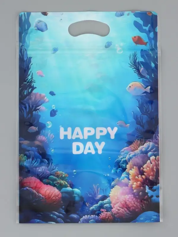 Пакет подарочный, с zip-lock застежкой, Пакет подарочный, с zip-lock застежкой, "Русалочка", 15х23 ± 1см МИКС