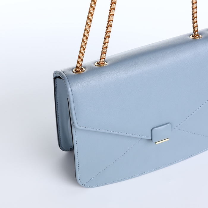 Сумка женская на магните, маленький размер, цвет голубой Сумка женская на магните, маленький размер, цвет голубой