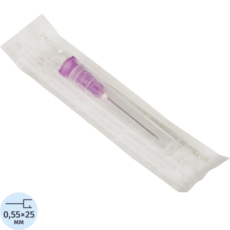 Игла инъекционная 24G (0,55х25 мм) KD-Fine 100шт./уп.