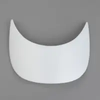 Козырёк для кепки, гнутый, 7×17.5×6 см, белый, цена за 1 штуку