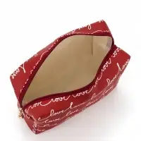 Косметичка на молнии LOVE, женская, универсальная 17.5&times;6.5&times;10 см, бордовая