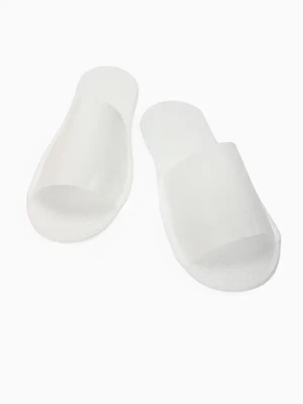 Тапочки одноразовые, антикризисные, подошва 4 мм, белые, 42 р. Тапочки одноразовые, антикризисные, подошва 4 мм, белые, 42 р.