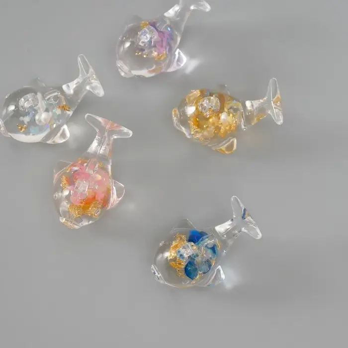 Подвеска для творчества акрил Подвеска для творчества акрил "Морская рыба" светится в темноте МИКС 2х2,9х2 см