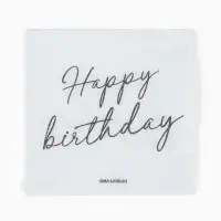 Салфетки бумажные однослойные &laquo;Happy birthday&raquo;, 24х24 см, 50 шт