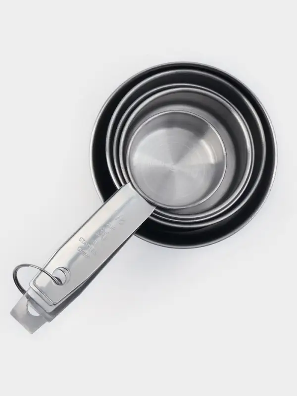 Набор мерных ложек Доляна &laquo;Кристалл&raquo;, 5 шт.: 30/60/80/125/250 мл, нержавеющая сталь, серебристый