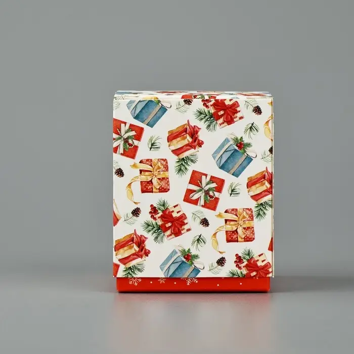 Бонбоньерка новогодняя «Новогодние подарки», 6 х 7 х 6 см Бонбоньерка новогодняя «Новогодние подарки», 6 х 7 х 6 см
