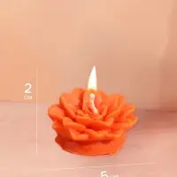 Свеча "Цветок" 5х5х2 см, соевый воск, микс Свеча "Цветок" 5х5х2 см, соевый воск, микс