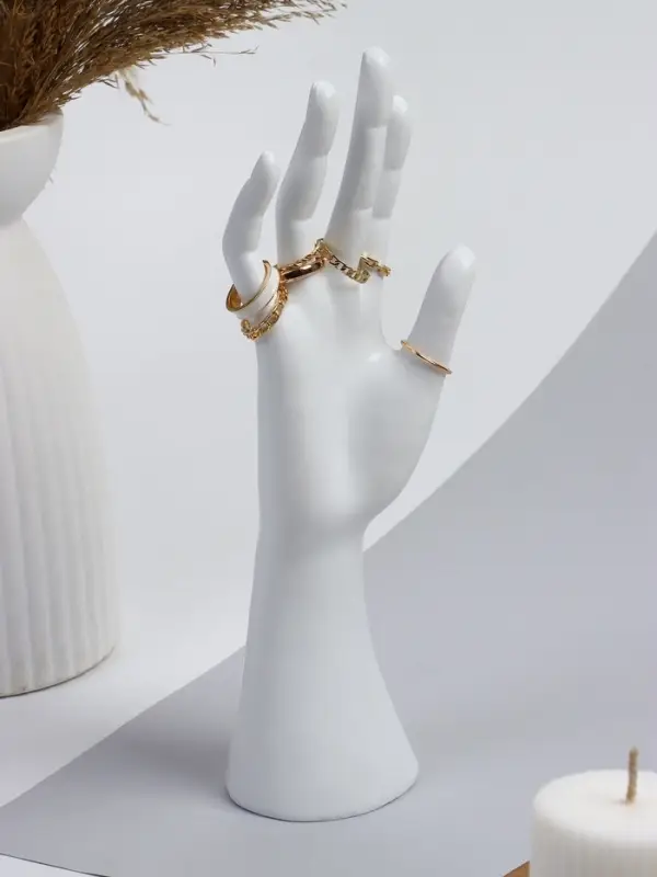 Подставка для украшений QF &laquo;Рука&raquo; 7.5&times;6&times;24, белая