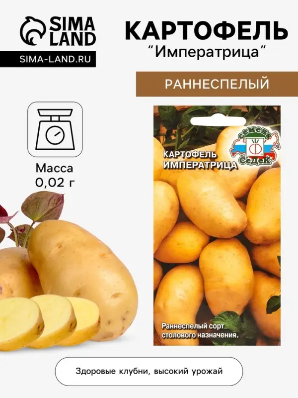 Семена картофель &laquo;Императрица&raquo;, 0.02 г