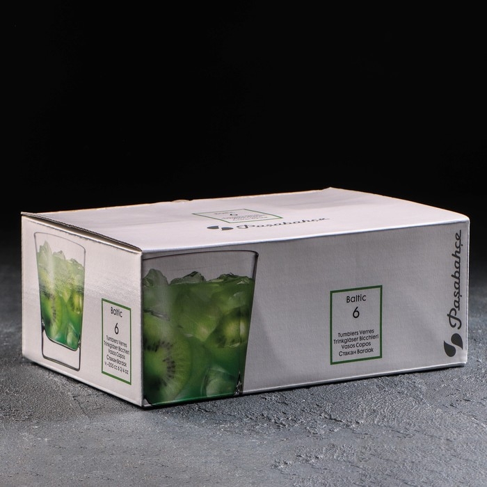 Набор стеклянных стаканов Baltic, 205 мл, 6 шт Набор стеклянных стаканов Baltic, 205 мл, 6 шт