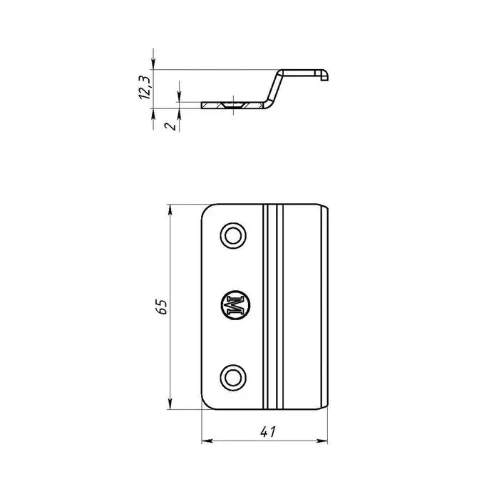 Ручка балконная, полимер белый, 80 шт Ручка балконная, полимер белый, 80 шт