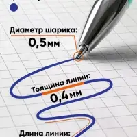 Ручка гелевая стираемая ErichKrause R-301 Aquamarine, узел 0.5 мм, синяя