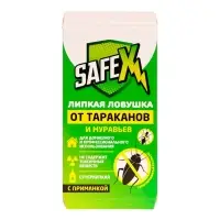 Ловушка-домик клеевая с приманкой, от тараканов и муравьев SAFEX, 5 шт.