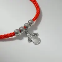 Браслет-оберег &laquo;Красная нить&raquo;, талисман защиты, ангел хранитель, цвет серебро, L=20 см