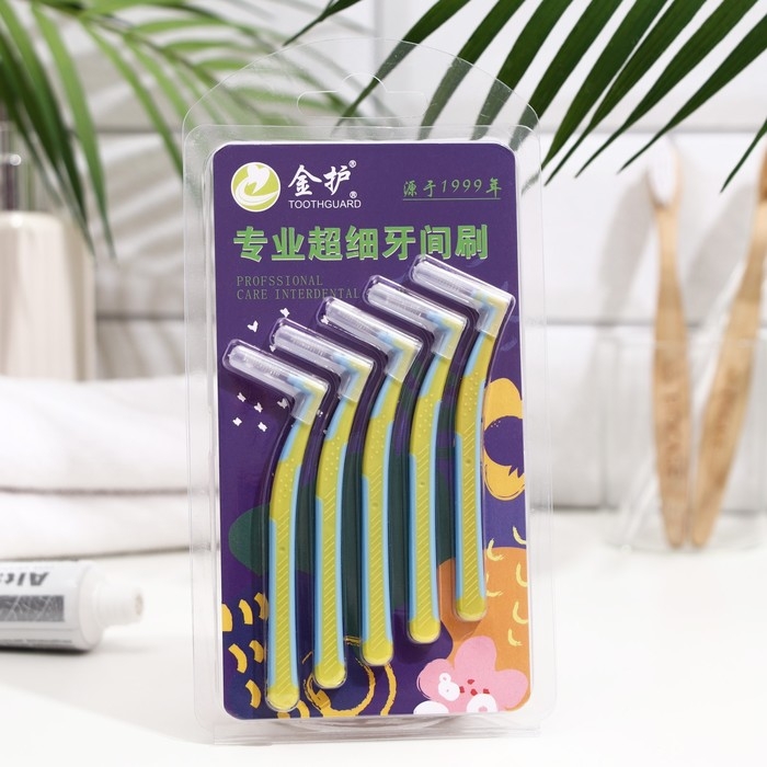 Ершики для брекетов и зубов, набор 5 шт., 1.0 - 1.2 мм Ершики для брекетов и зубов, набор 5 шт., 1.0 - 1.2 мм