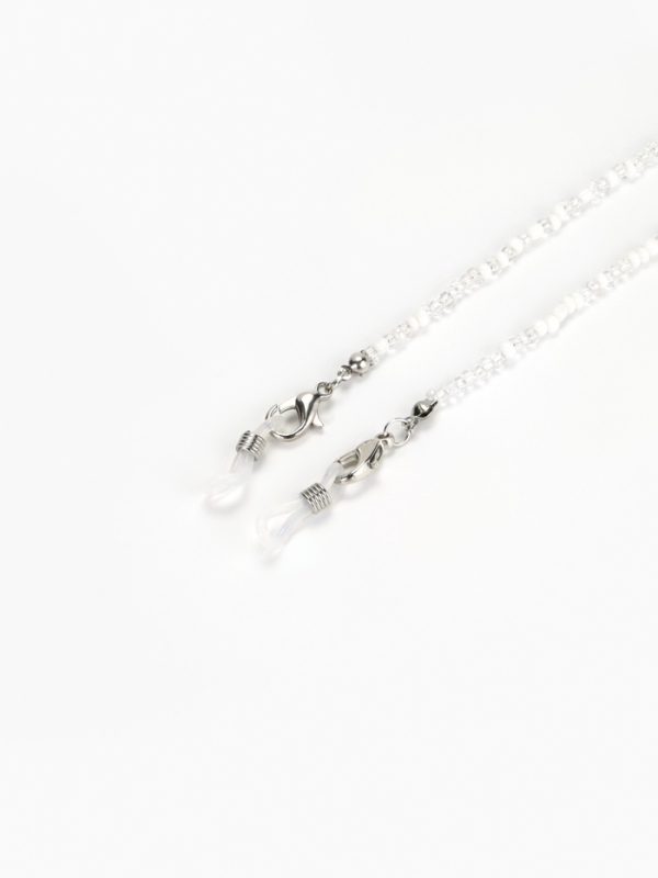 Цепочка для очков, шнурок на шею 75 см, белый Цепочка для очков, шнурок на шею 75 см, белый