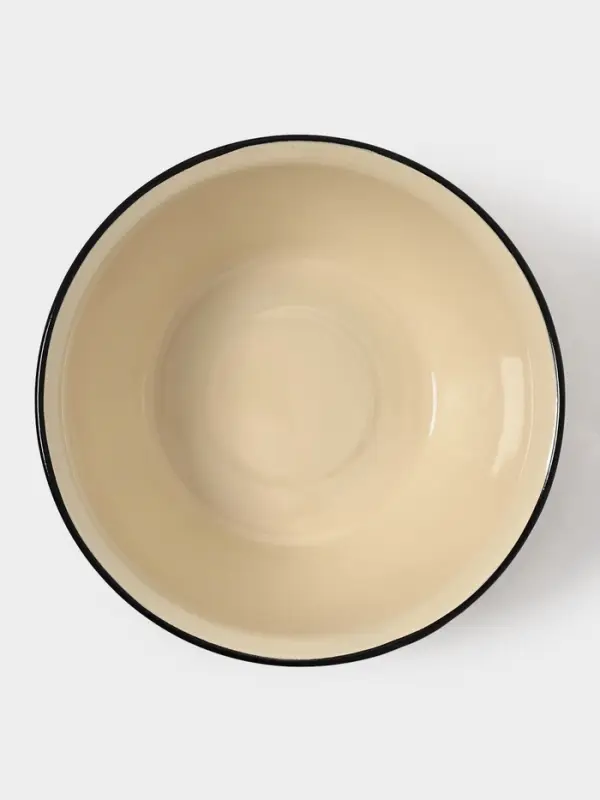 Миска эмалированная, 4 л, слоновая, кости