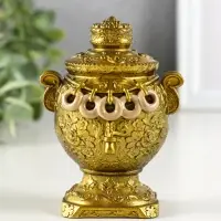 Фигурка гипс &laquo;Самовар&raquo;, 10&times;7 см, под золото