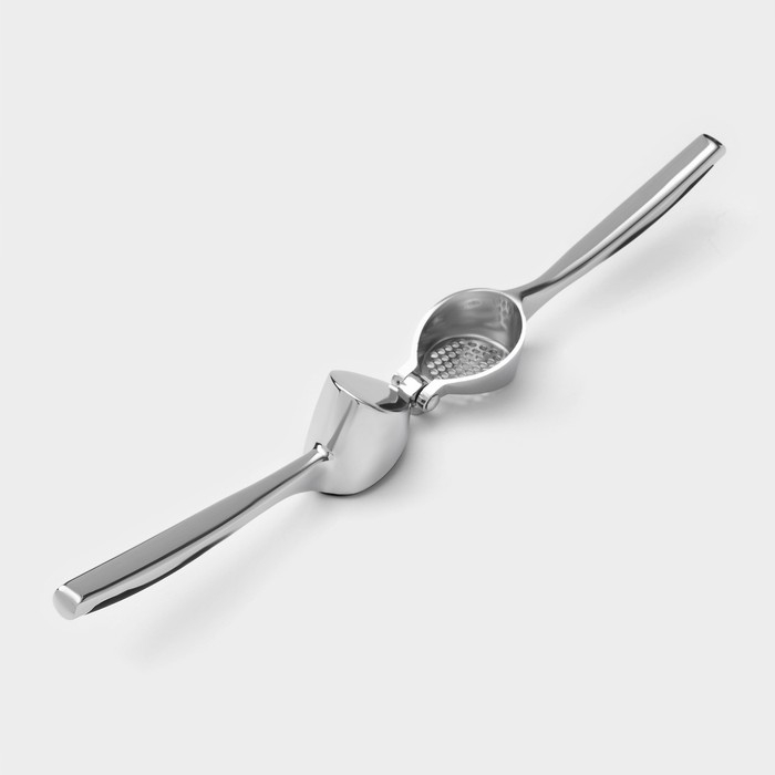 Пресс для чеснока Доляна Shapes, 17×4,7×3,2 см, рабочая часть 4×3 см, нержавеющая сталь Пресс для чеснока Доляна Shapes, 17×4,7×3,2 см, рабочая часть 4×3 см, нержавеющая сталь