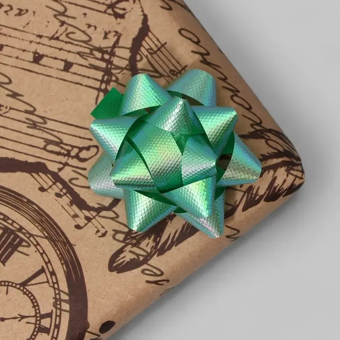 Подарочный Бант - звезда №5, для упаковки подарков, набор 50 шт., МИКС