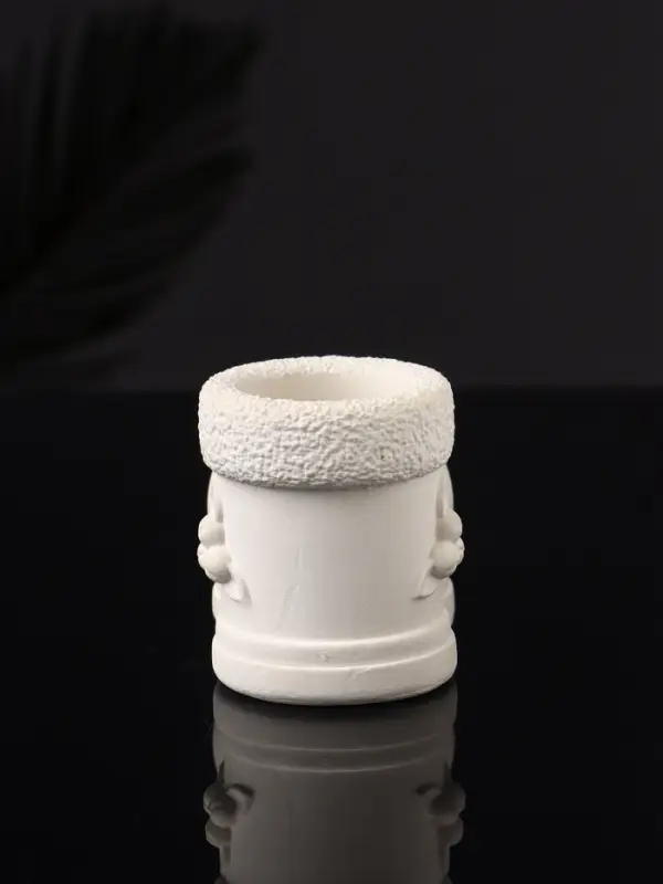 Подсвечник "Валенок" 10х7х6 см, натуральный, гипс