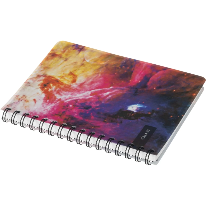 Бизнес-тетрадь 120л,А5,Space Galaxy,210х152мм,70квм,белый,карман