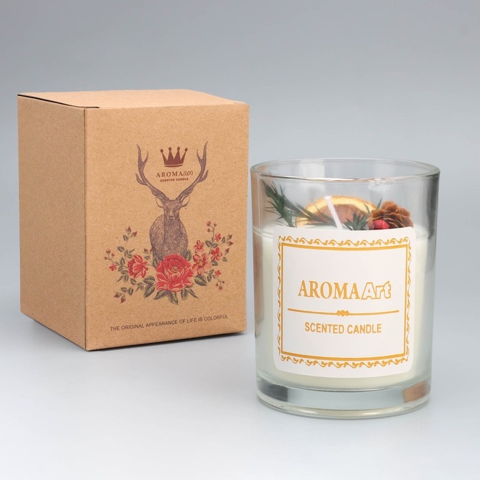 Свеча ароматическая  Свеча ароматическая "Aroma Art", стратсная самба, круглая, 8х10,5 см
