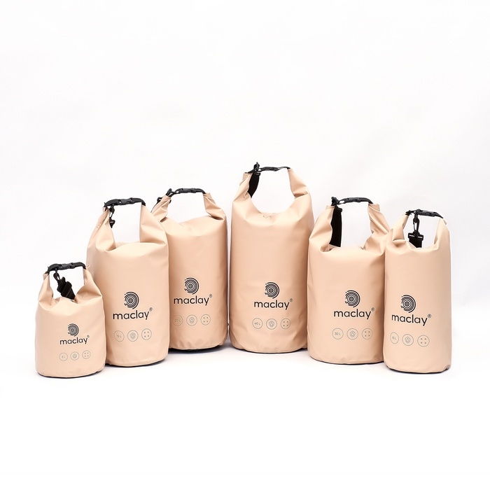 Гермомешок туристический maclay, 5 л, 500D, цвет оранжевый