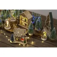 Светодиодная фигура под куполом &laquo;Дед Мороз&raquo; 6&times;9.5&times;6 см, дерево, батарейки LR1130&times;3 (нет в комплекте), свечение тёплое белое