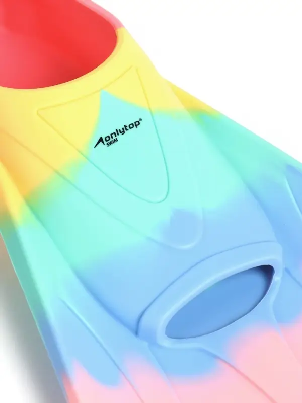 Ласты для плавания ONLYTOP, р. 30-32, цвет радужный