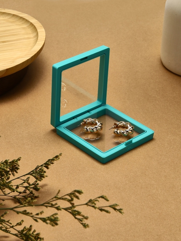 Подставка для украшений «Ромб», 13*12,5*5 см, цвет тиффани