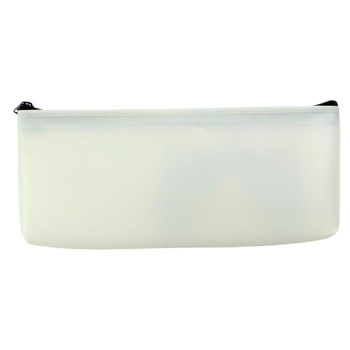 Пенал школьный на молнии силиконовый Пенал школьный на молнии силиконовый "Котик", МИКС