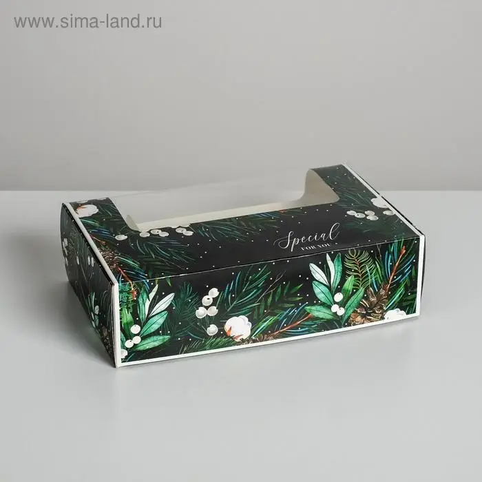 Коробка для эклеров с вкладышами - 5 шт «Special for you», 25,2 х 15 х 7 см Коробка для эклеров с вкладышами - 5 шт «Special for you», 25,2 х 15 х 7 см