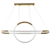 Люстра 1607/2 LED 73Вт 4000К золото 85х35 см BayerLux