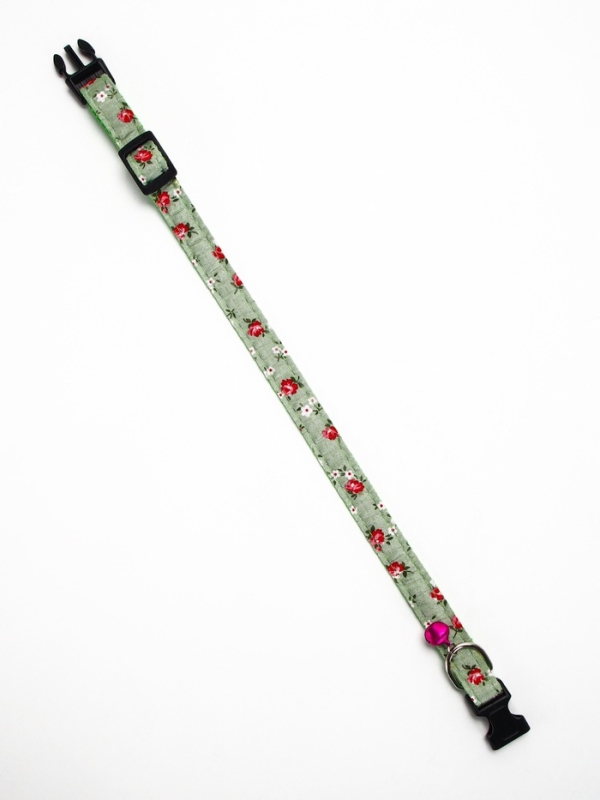 Ошейник Ошейник "Цветочный вайб", 40 х 1,5 см, зелёный