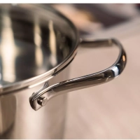Кастрюля с крышкой Cook Eat 24 см, подходит для индукции