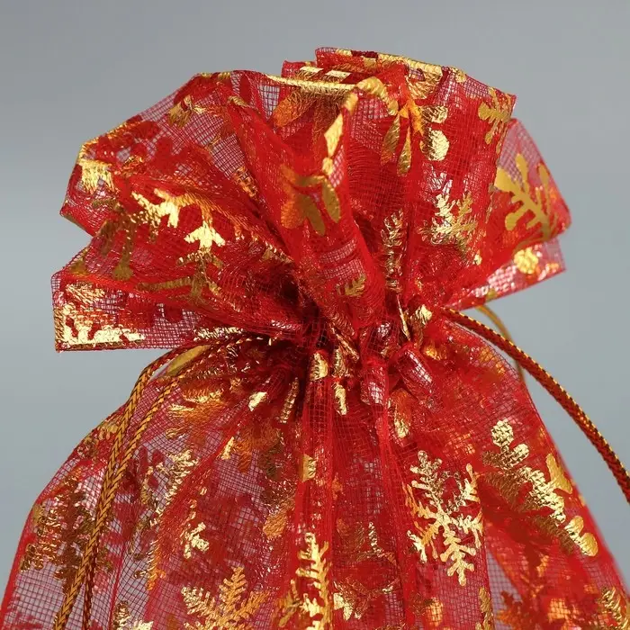 Мешочек подарочный органза «Новогодние желания», 20 х 30 см +/- 1.5 см Мешочек подарочный органза «Новогодние желания», 20 х 30 см +/- 1.5 см