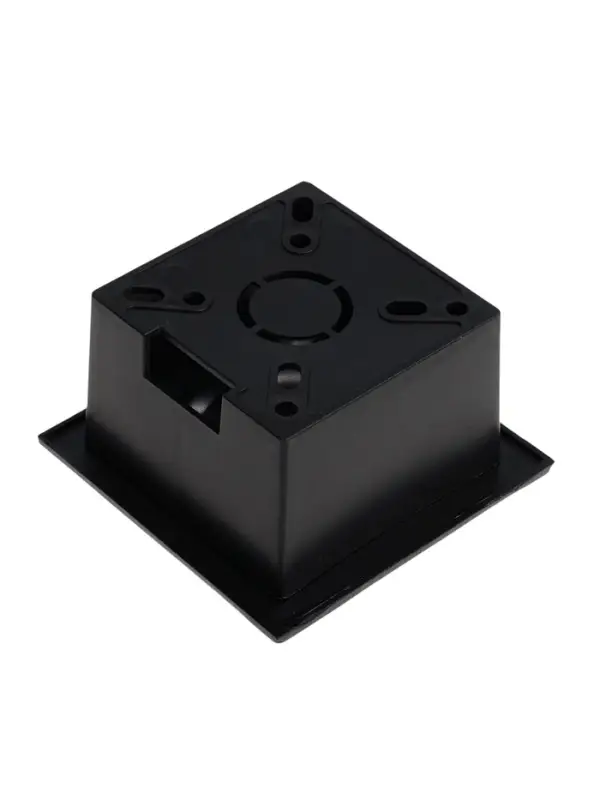 Встраиваемый светильник для лестницы, IP65, 3 Вт, 4000К, 68&times;68 мм, квадратный, чёрный, свечение нейтральное белое