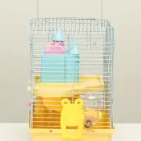 Клетка для грызунов &laquo;Пижон&raquo;, 27&times;21&times;31 см, укомплектованная, с замком, жёлтая