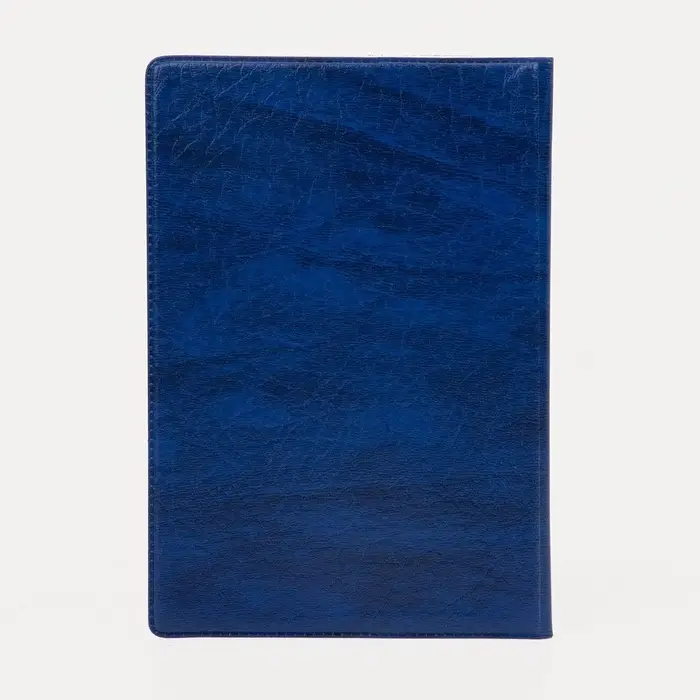 Обложка для паспорта, искусственная кожа, золотистое тиснение, синяя
