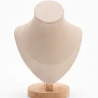 Бюст для украшений &laquo;Треугольная форма&raquo;, 15&times;9&times;20 см, h=20, бежевый