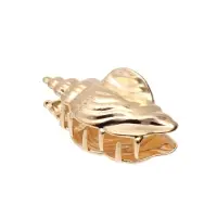 Краб для волос "Лейла море" раковина витая, 7 см, золото